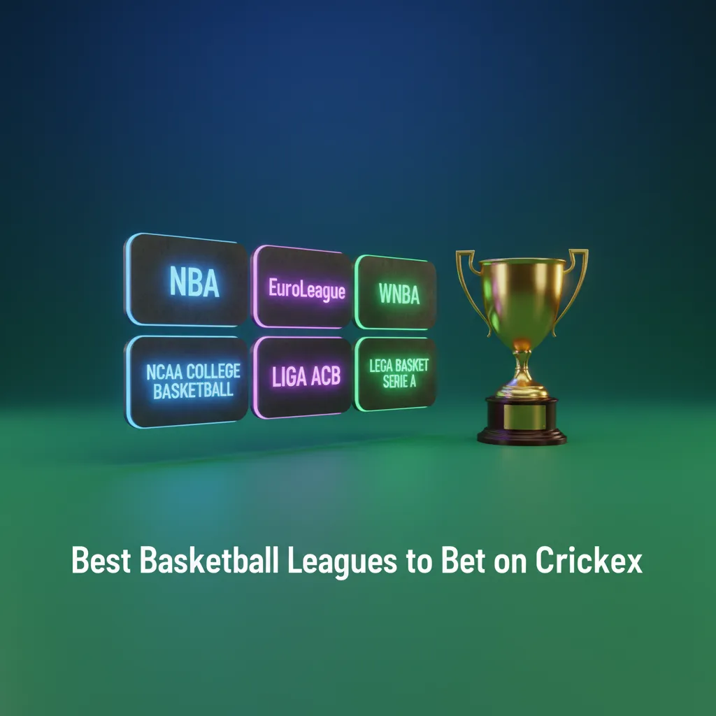 Crickex Guide: Top basketball leagues available for betting include the NBA, EuroLeague, FIBA World Cup, Champions League, CBA, and NBL; schedules are subject to change.