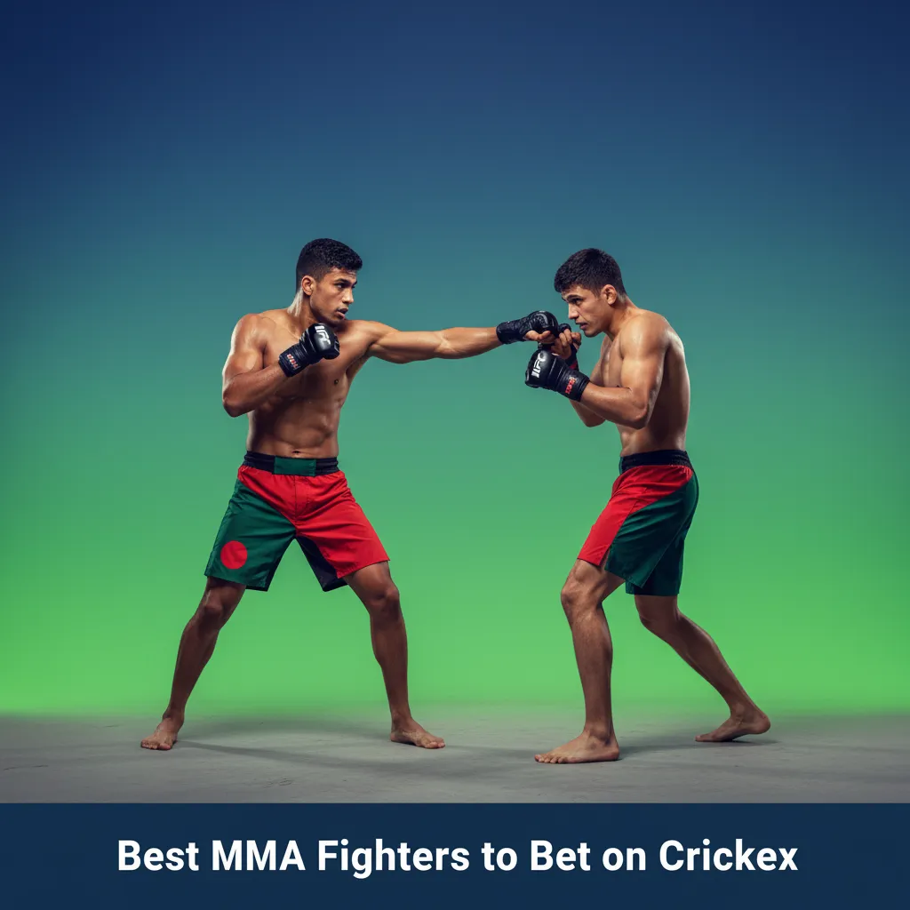 Crickex Visual Guide: Featured MMA fighters to watch; including Makhachev, Pereira, Jones, Edwards, O’Malley, Volkanovski, and Zhang.