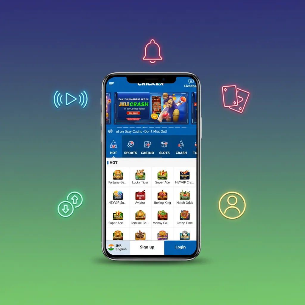 Crickex App Features