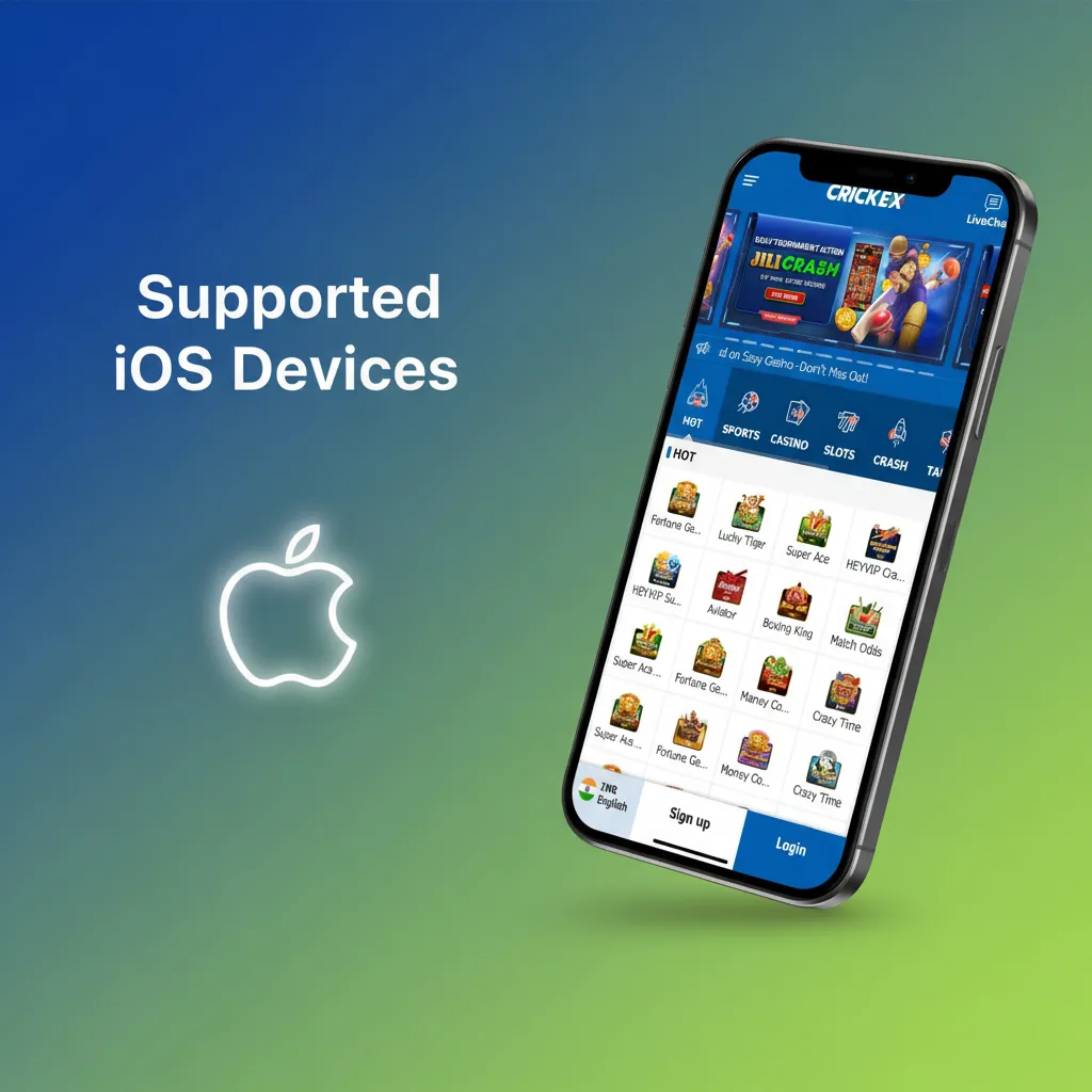 Compatible hardware includes iPhone 6s through 14 Pro Max, iPad 7th gen or newer (including Air 3rd+ and Pro models), and iPod touch 7th gen. Requires iOS 12.2 or above.