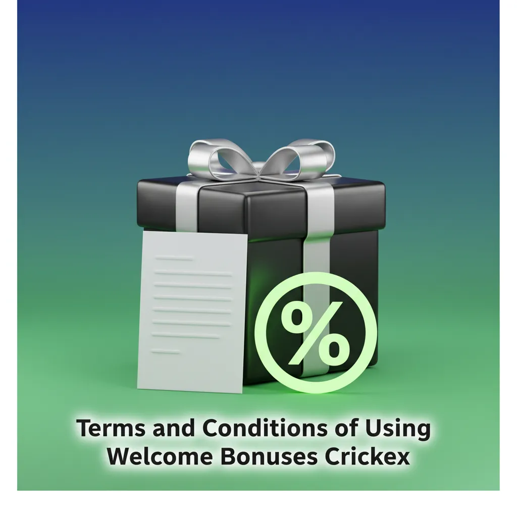 Summary of Crickex welcome terms: limited to one per user, deposit criteria, minimum odds, game weights, KYC verification, and wagering caps.